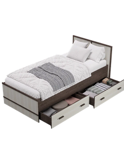 Кровать "Сакура" 0,9 м Венге/Лоредо (БТС)