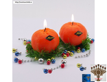 Новогодняя свеча &quot;Мандарин&quot; (Christmas Candle &quot;Mandarin&quot;)