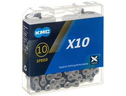 Цепь KMC X10, 10 ск., 116 зв., замок, Х95165