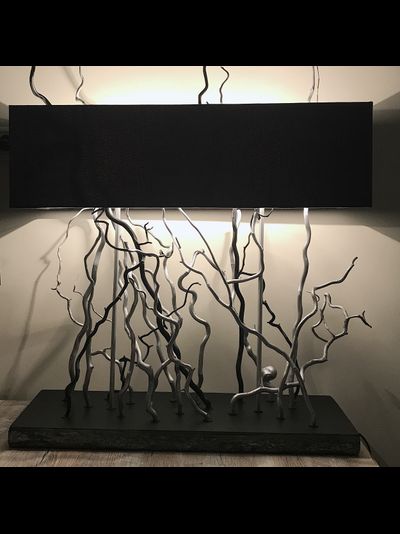 Декоративная дизайнерская лампа настольная forest