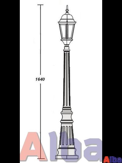 Astoria 411 2L черн Парковый светильник