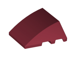 Wedge 4 x 3 Triple Curved No Studs, Dark Red (64225 / 4611666 / 6175314)
