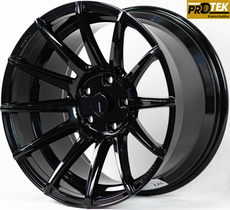 Комплект дисков R17 9,5J ET+25 5*114,3 Shogun RS-Z Черный (S136)