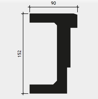 Архитрав 4.04.102 сборный - 152*90*2000мм