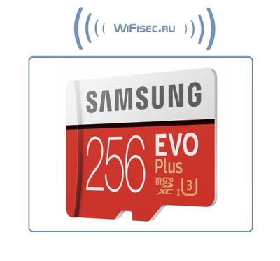 Карта памяти microSDXC UHS-I U3 Samsung EVO PLUS 256 ГБ, 100 МБ/с, Class 10, MB-MC256HA/RU, 1 шт., переходник SD