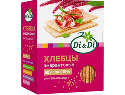 Хлебцы амарантовые кукурузно-рисовые, без глютена, 195г (Di&Di)