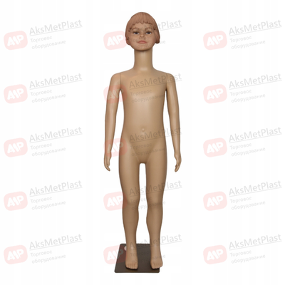 F110 Манекен детский пластиковый рост 110 см на металлической подставке