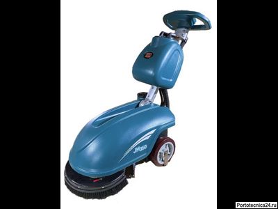 Поломоечная машина JH-350 (зар. устр + VRLA GEL аккум.) 1350м2/ч, 35см, 10л/13л, 80кг (2*12V, емкость 32Ah)