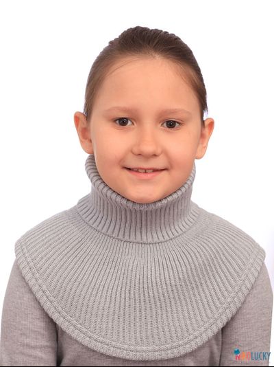 Манишка  21-32, цвет светло-серый р. 1( универсальный от 1 года)