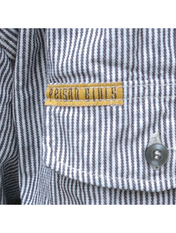 Рубашка Prison Blues® HICKORY WORK SHIRT [Молния/Короткий рукав]