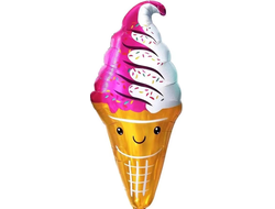 Фольгированная фигура "Мороженое вафельный рожок"