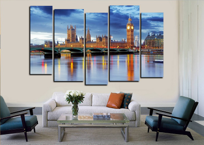 Модульная картина "Пасмурный Лондон"