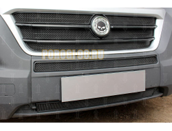 Защита радиатора Peugeot Boxer (2014-) (2 части) / Fiat Ducato IV (2014-) / Citroen Jumper (2014-) (2 части) black низ