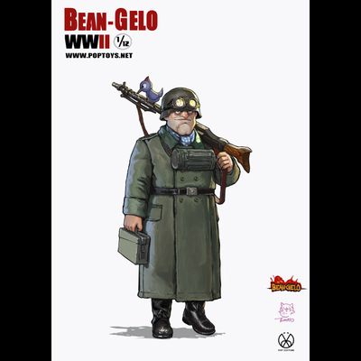 Немец "Громила" Канн - Коллекционная фигурка 1/12 scale Bean Gelo Series Kahn (BGS005) -  POPTOYS