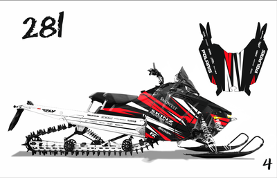 POLARIS RMK и RMK PRO 2009-2015 RED #281