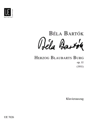 Bartók. Herzog Blaubarts Burg op.11 KLavierauszug (dt/un)