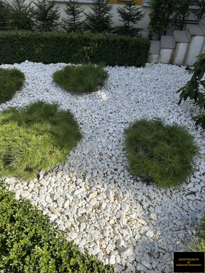 белый мраморный щебень