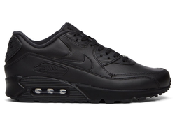 Nike Air Max 90 Leather Black (Экокожа)