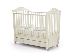Детская кровать Nuovita Sorriso Swing продольный маятник, Vaniglia/Ваниль