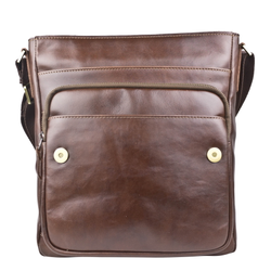 Кожаная мужская сумка Moncalvo Premium brown (арт. 5081-53)