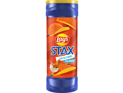 Чипсы Lays Stax Буффало Ранчо в тубе 155,9гр (11 шт)