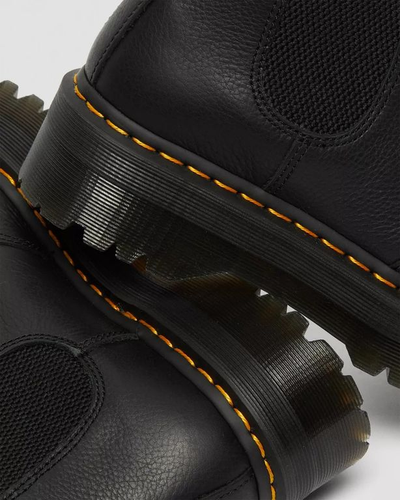 Челси Dr Martens 2976 Faux Fur Lined черные с мехом на платформе