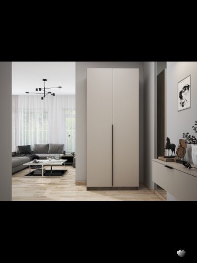 Бохо ШК-002 шкаф комбинированный Дуб Крафт Серый/Кашемир