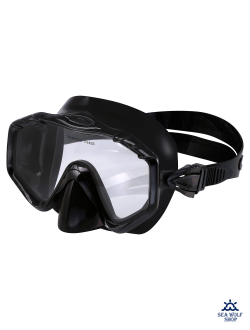 Маска для дайвинга с трубкой LightSwim набор LSM21/SN11 All Black