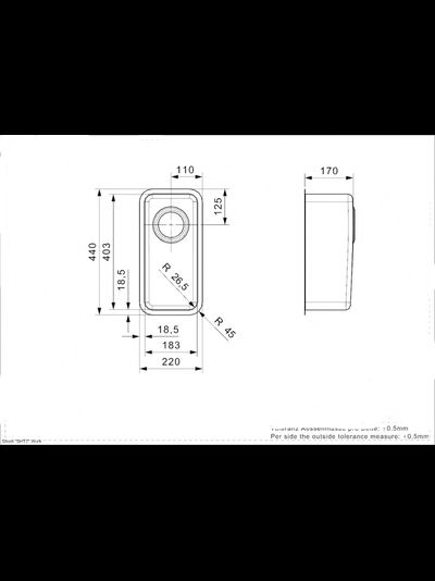 Мойка Reginox Kansas L 18x40 matt