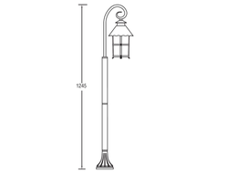Садово-парковый светильник серии  Caior  l(55см)