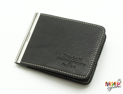 Д 8106-621/2 Портмоне с зажимом натуральная кожа