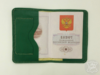 Обложка для паспорта из натуральной кожи