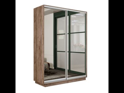 Шкаф- купе 2-Х дверный Е 1 "Экспенс" фасад зеркало 1.2/1.4/1.6 М