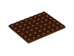 Plate 6 x 8, Reddish Brown (3036 / 4223729)