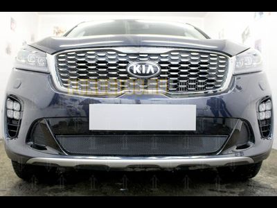 Защита радиатора Kia Sorento Prime 2017- black