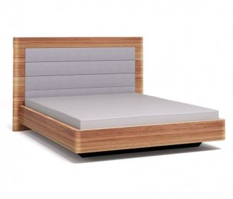 Кровать Concept с высоким изголовьем орех/серый