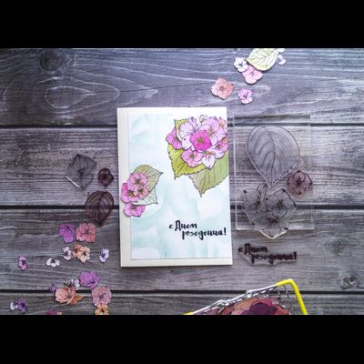 ФП штамп "Гортензия малая"