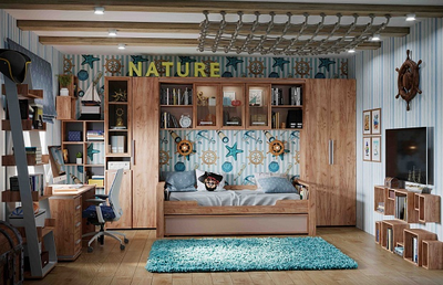 Композиции детской NATURE (НАТУРА) Дуб табачный Craft-Мокко