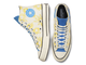Converse Chuck Taylor 70 Sunny Floral белые высокие с принтом 172863c фото вид сверху