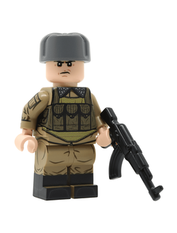 Солдат мотострелок в шапке ушанке | United Bricks Cold War Soviet Motor Rifles Soldier