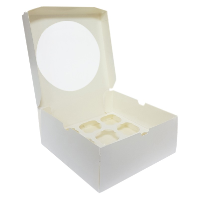 Коробка на 9 капкейков с/о ПРО (белая), 250*250*100мм