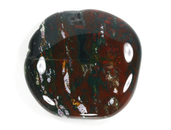 Гелиотроп, полировка плоская, Индия (42*42*9 мм, 30 г) №35504