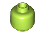 Minifigure, Head Plain - Hollow Stud, Lime (3626c / 4614249)
