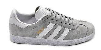 Adidas Gazelle Серые с белым женские (36-40)  Арт. 180F-A