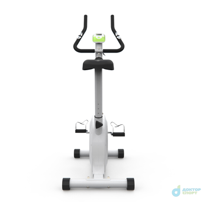 Велотренажер DFC B504B магнитный (белый корпус, зеленая полоса)