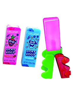 Кидсмания Licky Loot Леденец на палочке 15 гр (24 шт)
