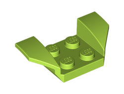 Vehicle, Mudguard 2 x 4 with Flared Wings, Lime (41854 / 4162873 / 4612136 / 6151776)