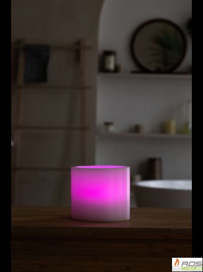 Гладкий парафиновый плафон для LED свечей - 11,7*10см