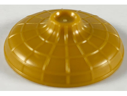 Minifigure, Headgear Hat, Conical Asian with Raised Center, Pearl Gold (26007 / 6290366)