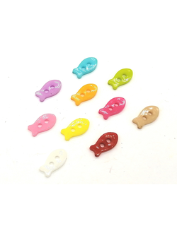 Пуговицы детские микс, ракеты